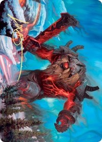 Quakebringer Art Card (Gold-Stamped Signature) [Kaldheim Art Series] | Gate City Games LLC