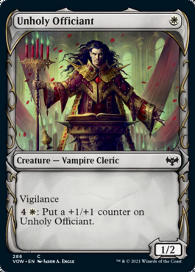 Unholy Officiant (Showcase Fang Frame) [Innistrad: Crimson Vow] | Gate City Games LLC