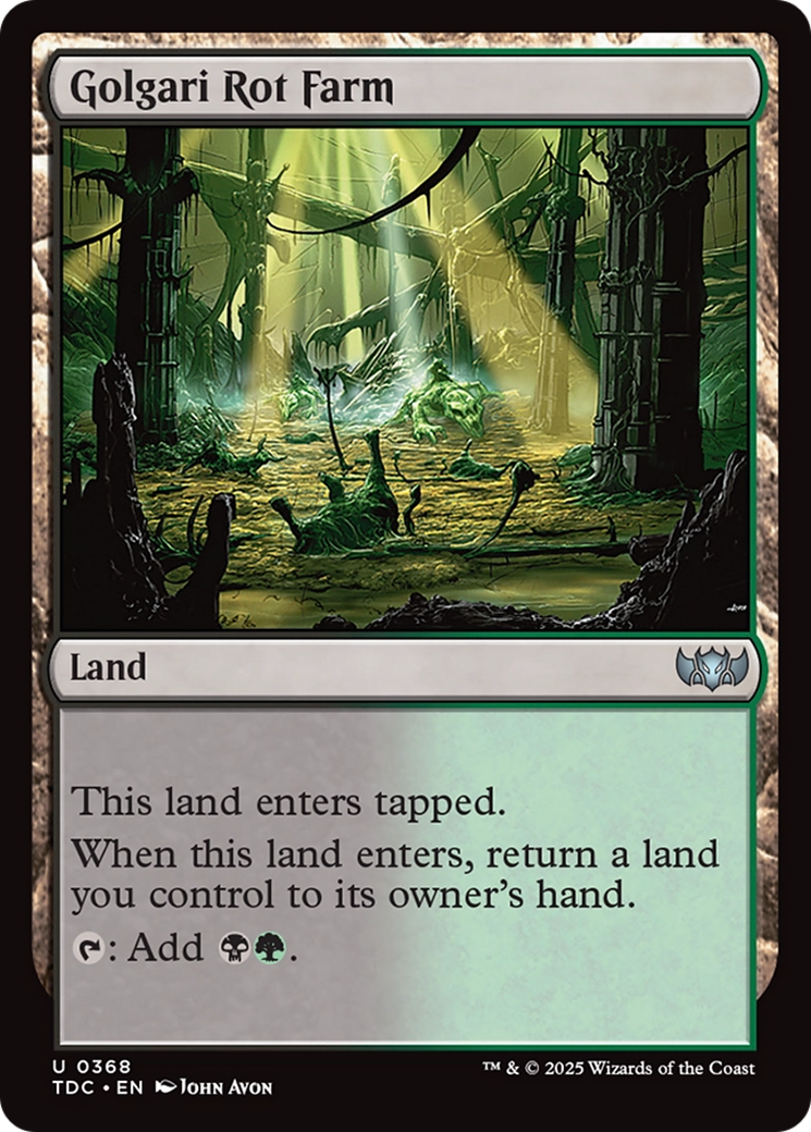 Golgari Rot Farm [Tarkir: Dragonstorm Commander] | Gate City Games LLC