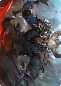 Frenzied Raider Art Card [Kaldheim Art Series] | Gate City Games LLC