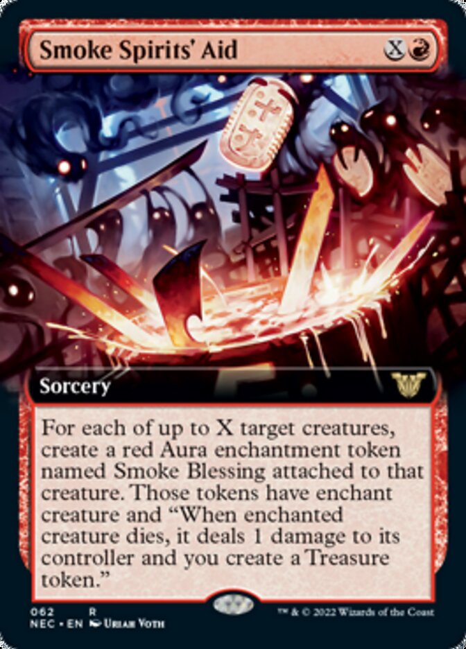 Smoke Spirits' Aid (Extended Art) [Kamigawa: Neon Dynasty Commander] | Gate City Games LLC