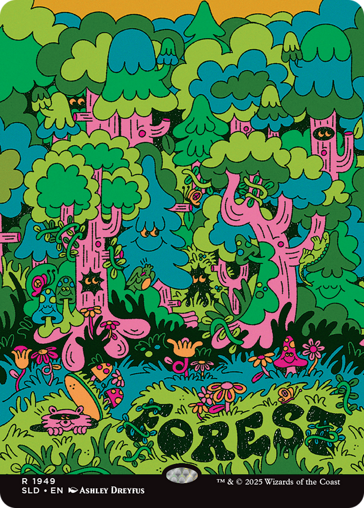 Forest (1949) (Rainbow Foil) [Secret Lair Drop Series] | Gate City Games LLC