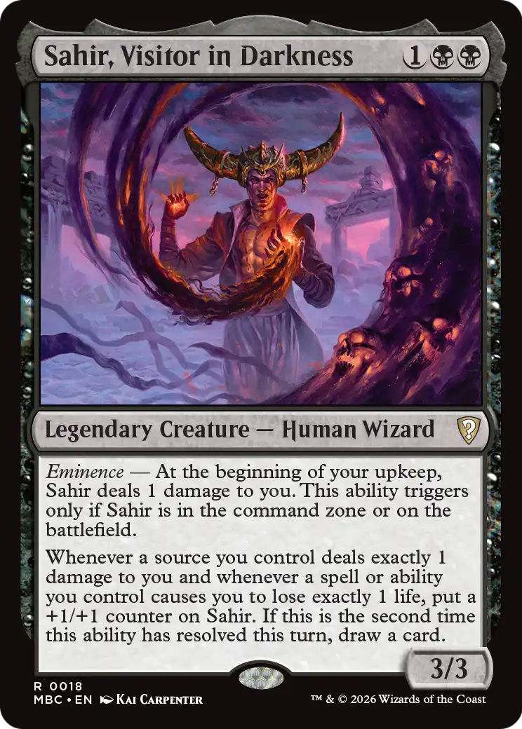 Sahir, Visitor in Darkness [Mystery Booster: Commander Edition] | Gate City Games LLC