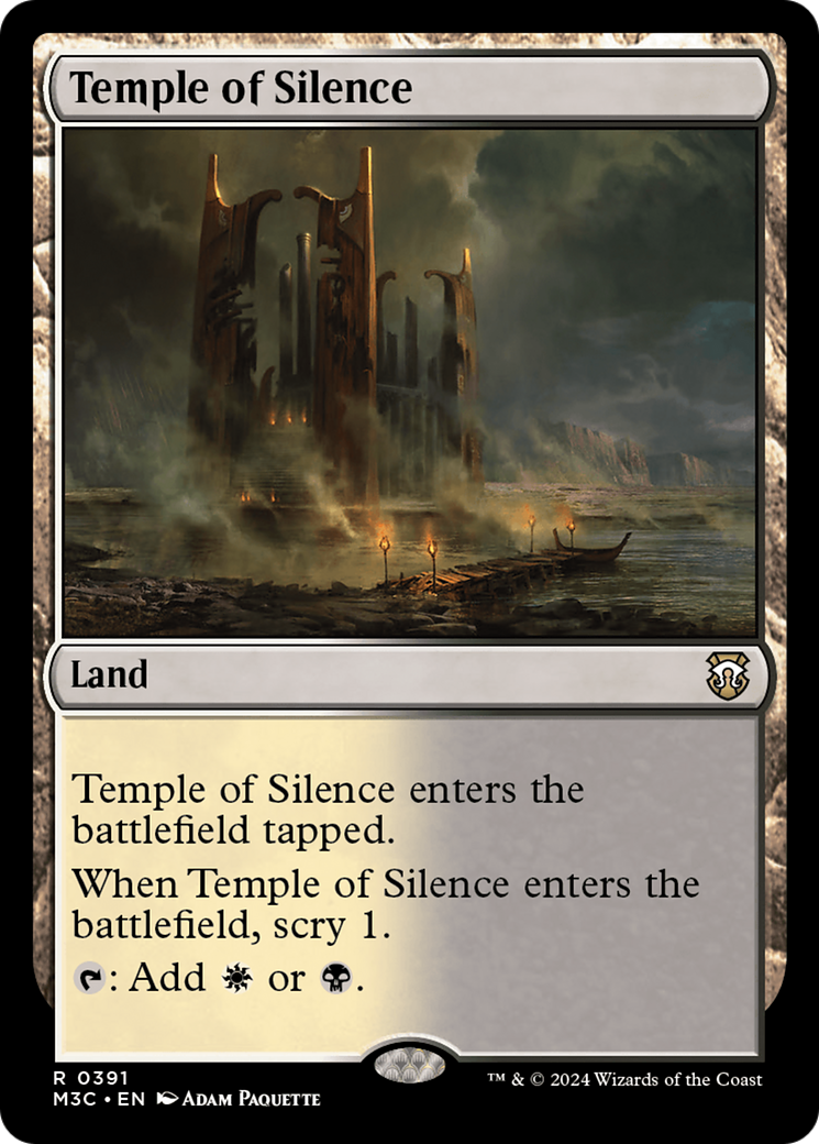 Temple of Silence (Ripple Foil) [Modern Horizons 3 Commander] | Gate City Games LLC