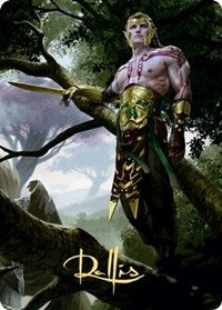 Tyvar Kell Art Card (Gold-Stamped Signature) [Kaldheim Art Series] | Gate City Games LLC