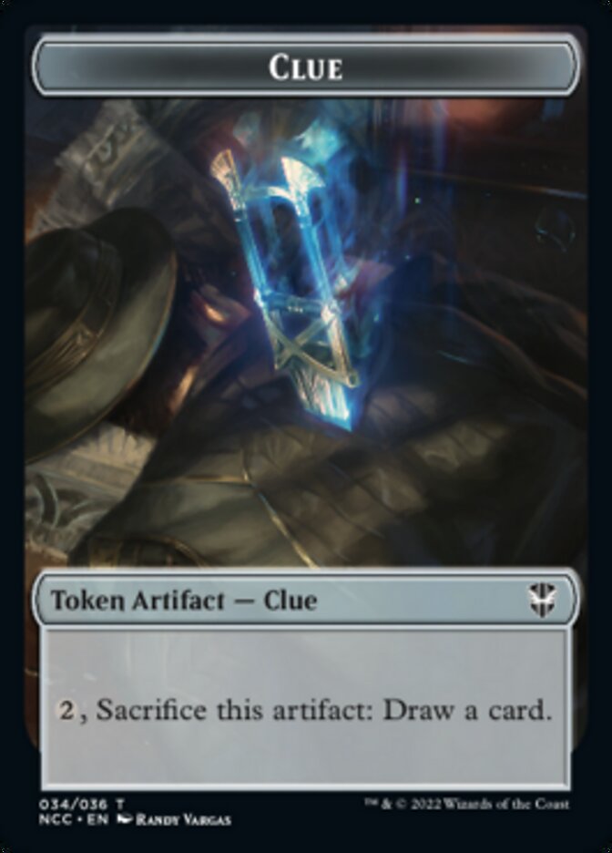 Clue // Elephant Double-Sided Token [Streets of New Capenna Commander Tokens] | Gate City Games LLC