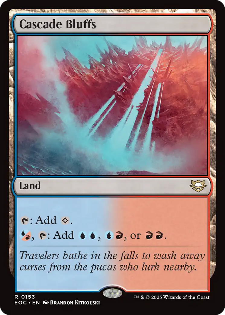 Cascade Bluffs [Edge of Eternities Commander] | Gate City Games LLC