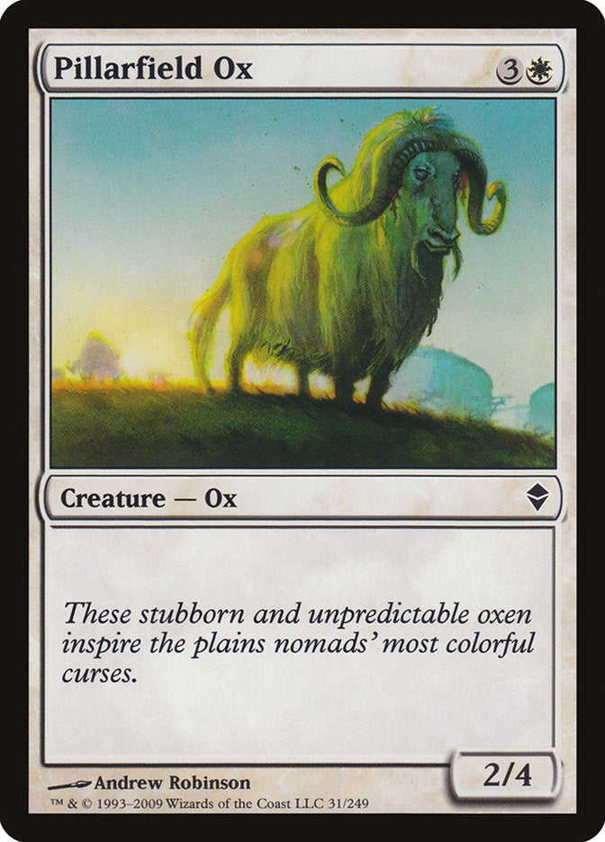 Pillarfield Ox [Zendikar] | Gate City Games LLC