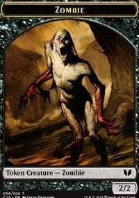 Zombie // Elephant Double-Sided Token [Commander 2015 Tokens] | Gate City Games LLC