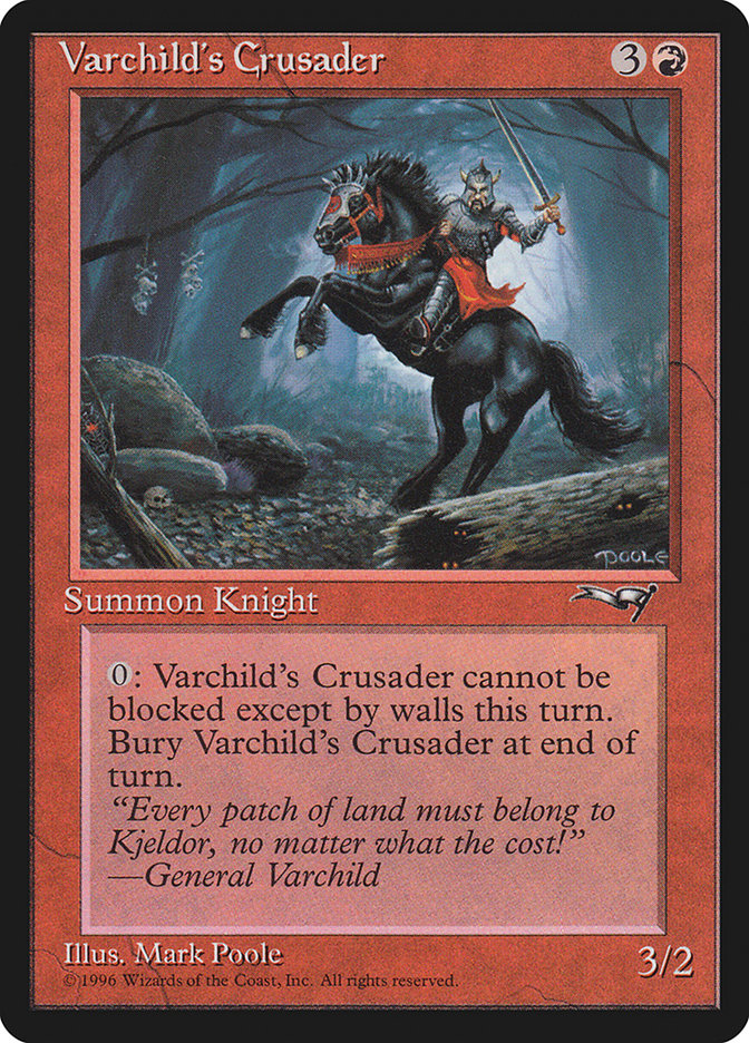 Varchild's Crusader (Black Horse) [Alliances] | Gate City Games LLC