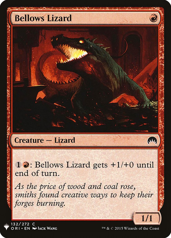 Bellows Lizard [Mystery Booster] | Gate City Games LLC