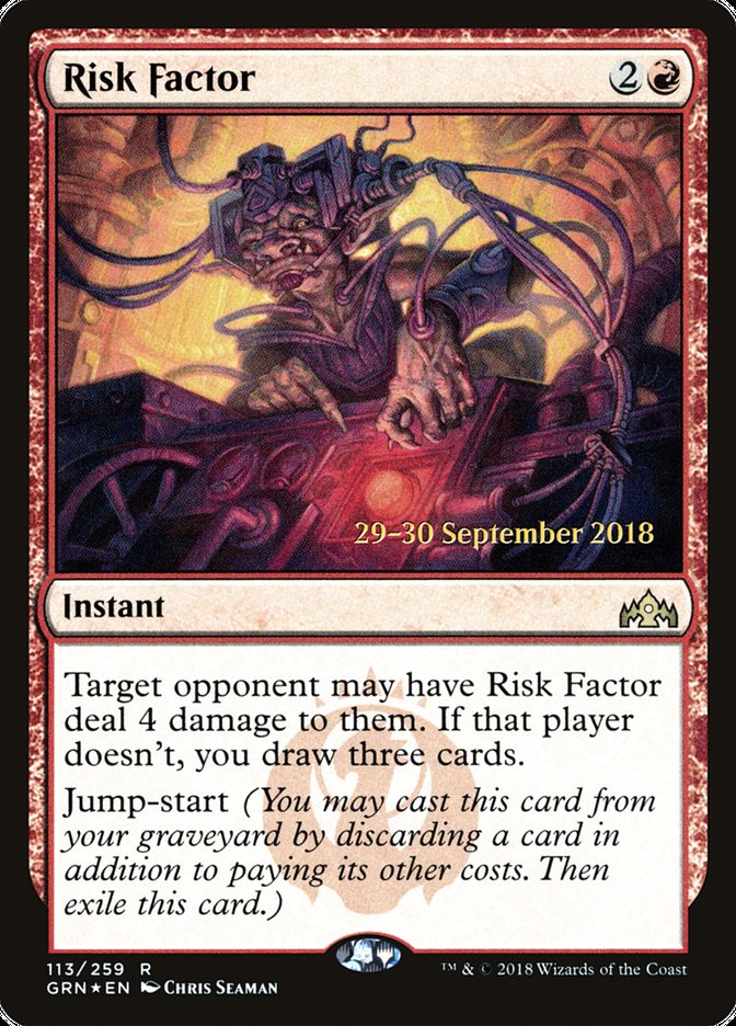 Risk Factor [Guilds of Ravnica Prerelease Promos] | Gate City Games LLC