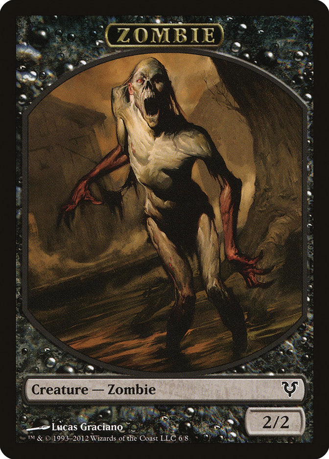 Zombie Token [Avacyn Restored Tokens] | Gate City Games LLC