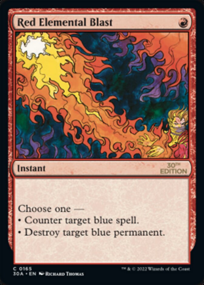 Red Elemental Blast [30th Anniversary Edition] | Gate City Games LLC
