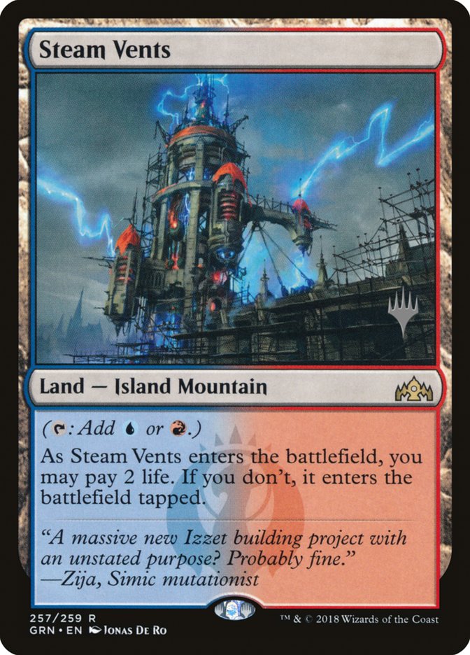 Steam Vents (Promo Pack) [Guilds of Ravnica Promos] | Gate City Games LLC