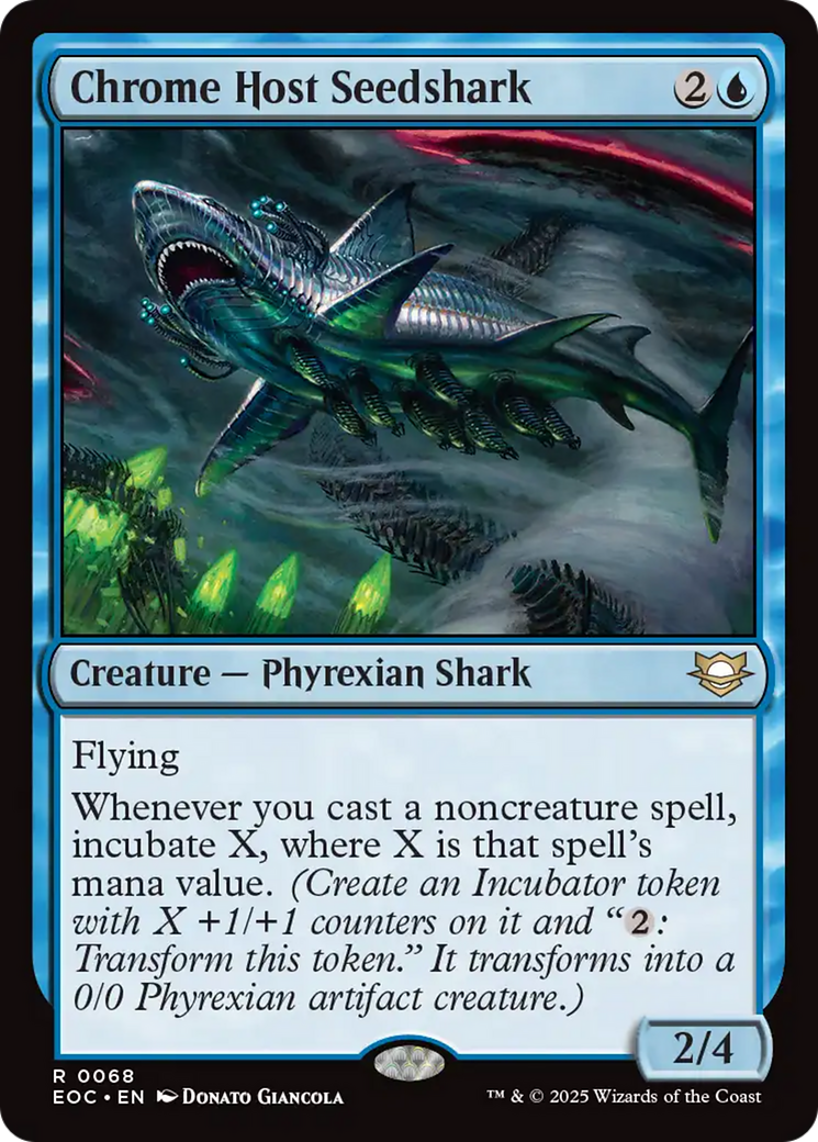 Chrome Host Seedshark [Edge of Eternities Commander] | Gate City Games LLC