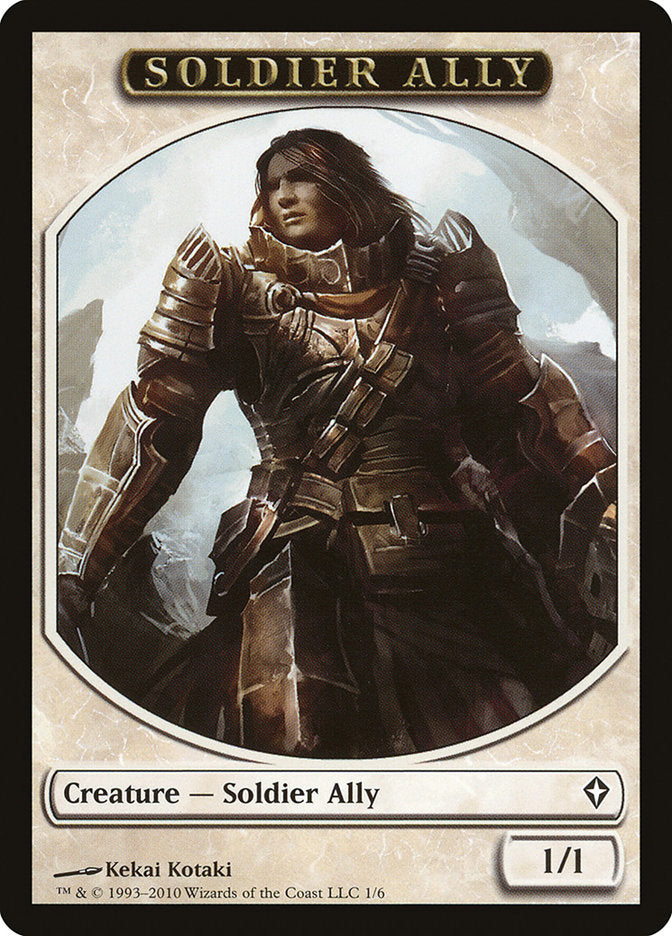 Soldier Ally Token [Worldwake Tokens] | Gate City Games LLC