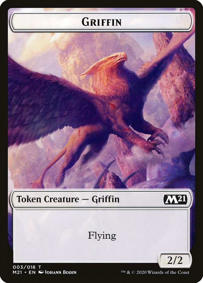 Dog // Griffin Double-Sided Token [Core Set 2021 Tokens] | Gate City Games LLC
