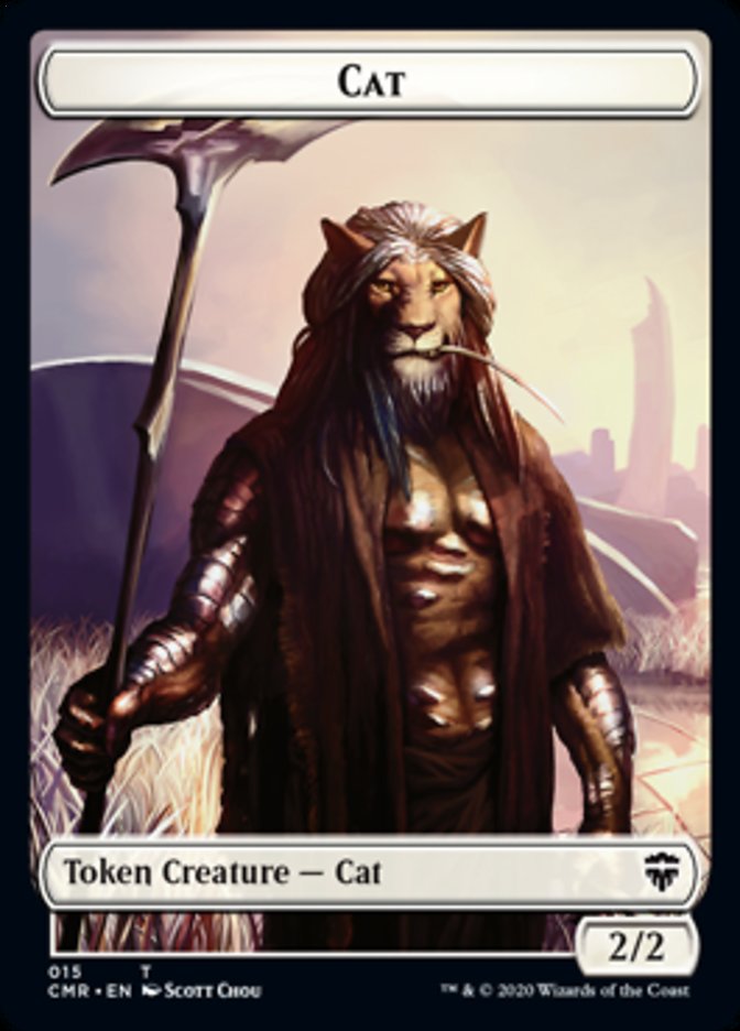 Cat // Soldier Double-Sided Token [Commander Legends Tokens] | Gate City Games LLC