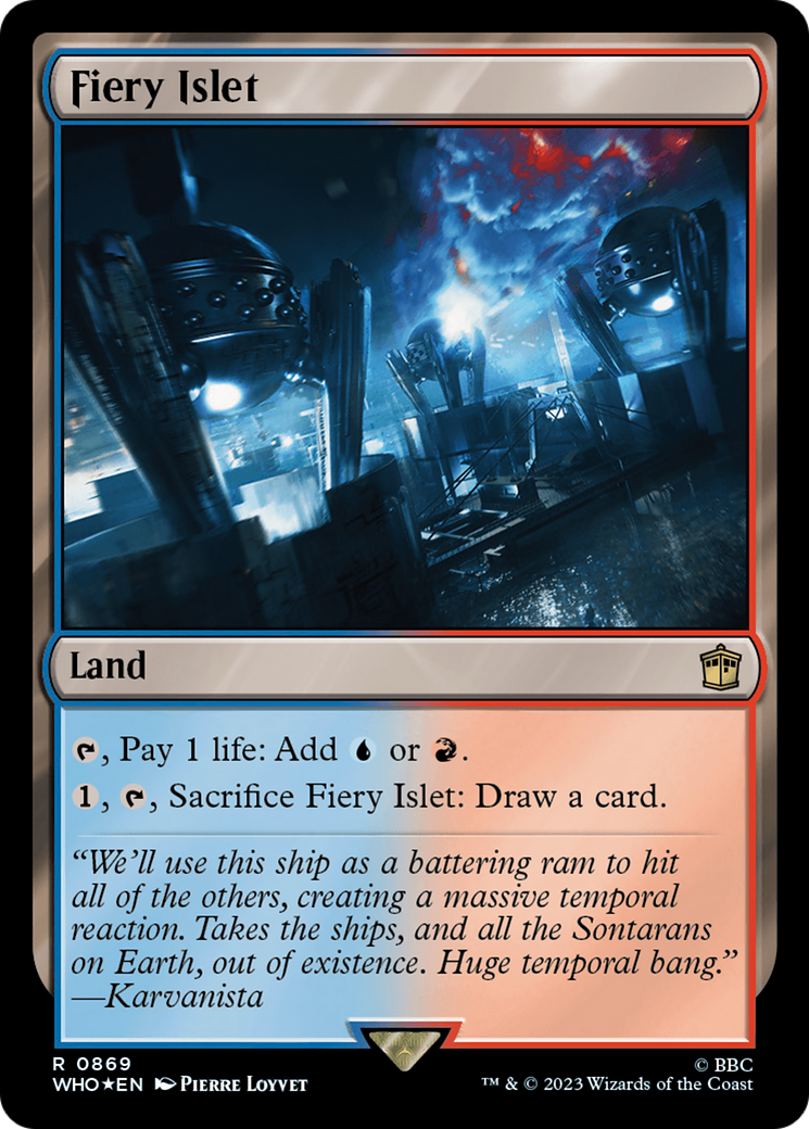 Fiery Islet (Surge Foil) [Doctor Who] | Gate City Games LLC