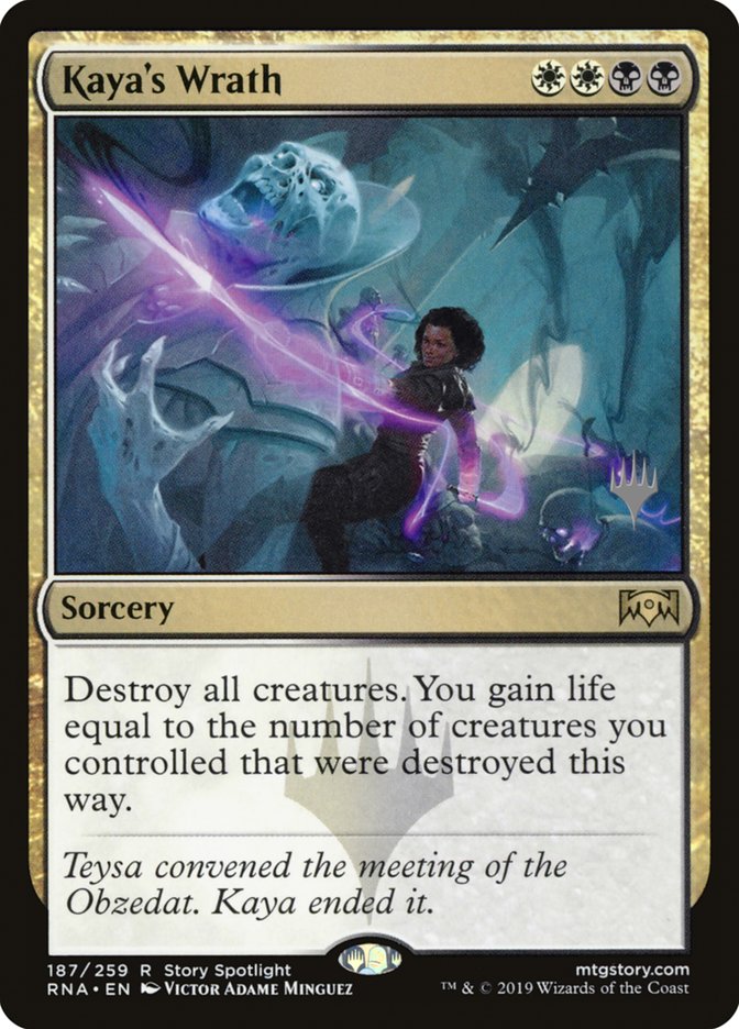 Kaya's Wrath (Promo Pack) [Ravnica Allegiance Promos] | Gate City Games LLC