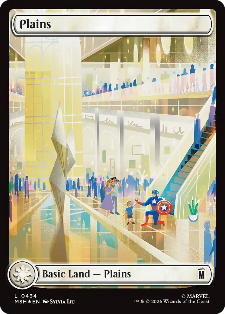 Plains (0434) (Surge Foil) [Marvel Super Heroes] | Gate City Games LLC