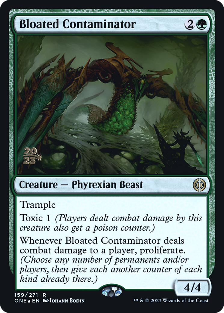 Bloated Contaminator [Phyrexia: All Will Be One Prerelease Promos] | Gate City Games LLC