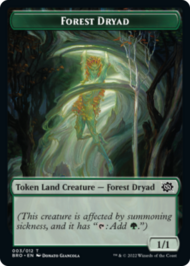 Forest Dryad Token [The Brothers' War Tokens] | Gate City Games LLC