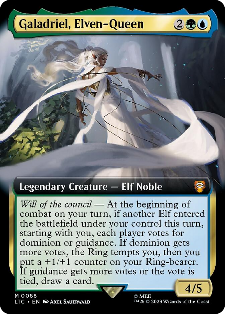 Galadriel, Elven-Queen (Extended Art) [The Lord of the Rings: Tales of Middle-Earth Commander] | Gate City Games LLC