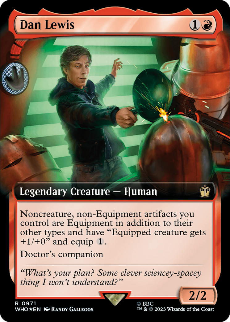 Dan Lewis (Extended Art) (Surge Foil) [Doctor Who] | Gate City Games LLC