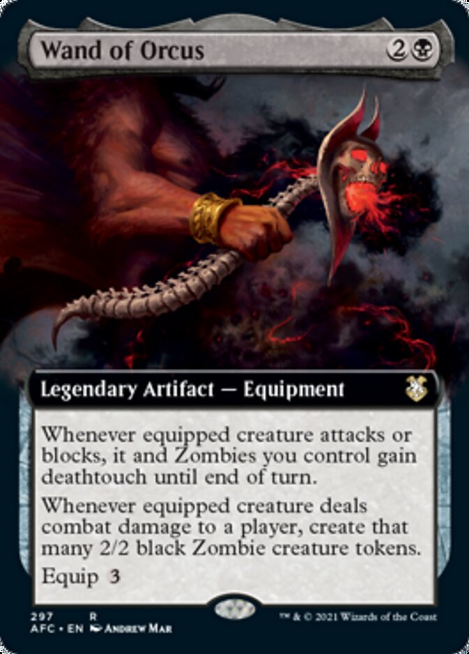 Wand of Orcus (Extended Art) [Dungeons & Dragons: Adventures in the Forgotten Realms Commander] | Gate City Games LLC
