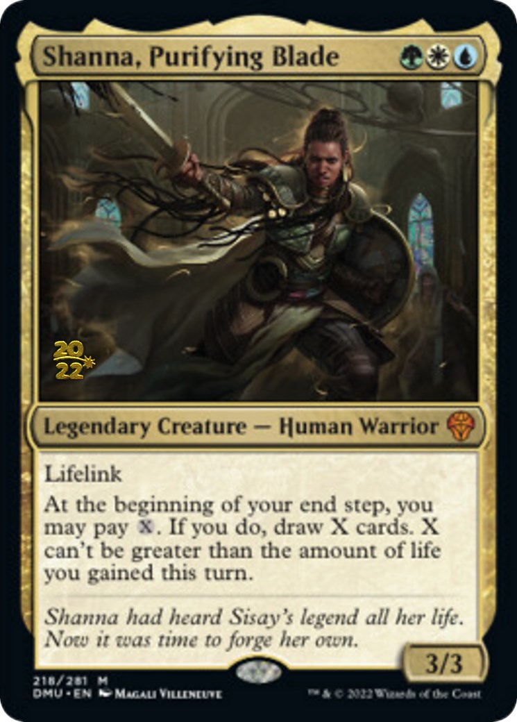 Shanna, Purifying Blade [Dominaria United Prerelease Promos] | Gate City Games LLC