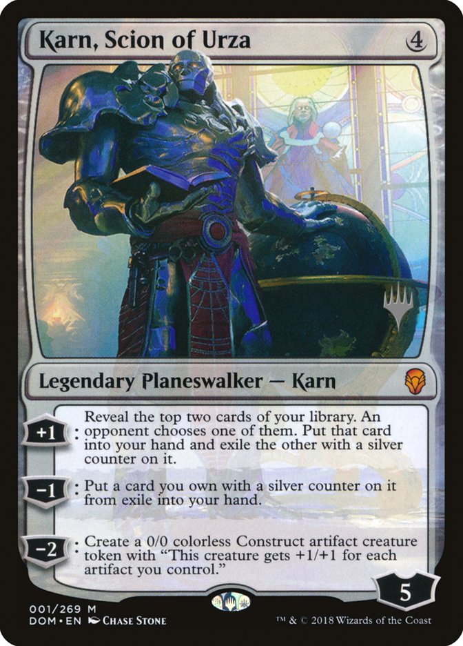 Karn, Scion of Urza (Promo Pack) [Dominaria Promos] | Gate City Games LLC