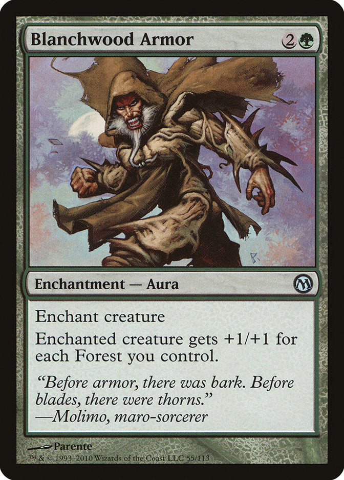 Blanchwood Armor [Duels of the Planeswalkers] | Gate City Games LLC