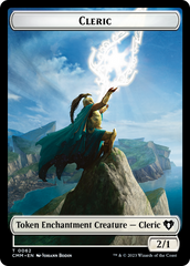 Elf Warrior // Cleric Double-Sided Token [Commander Masters Tokens] | Gate City Games LLC