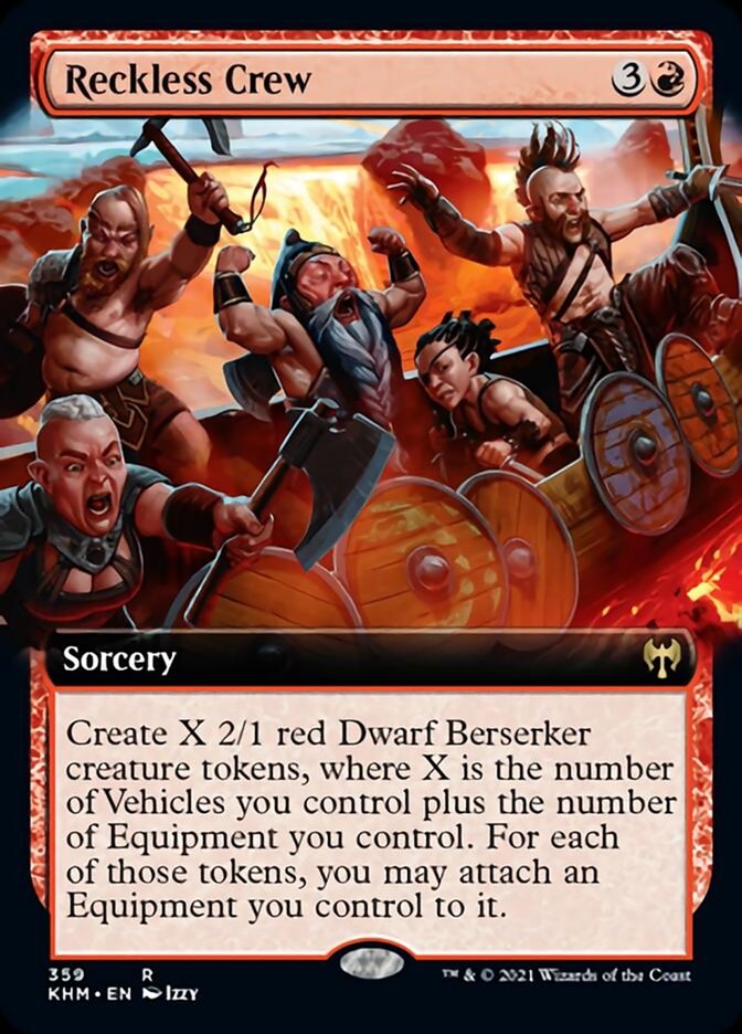 Reckless Crew (Extended Art) [Kaldheim] | Gate City Games LLC