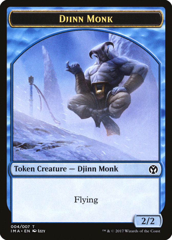 Djinn Monk Token [Iconic Masters Tokens] | Gate City Games LLC