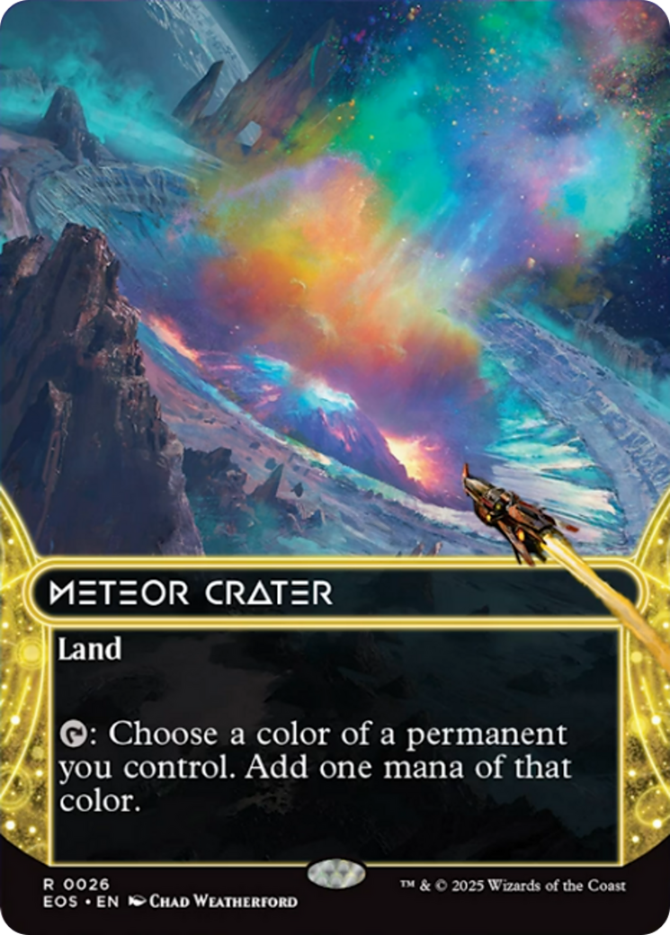 Meteor Crater (0026) (Borderless) [Edge of Eternities: Stellar Sights] | Gate City Games LLC