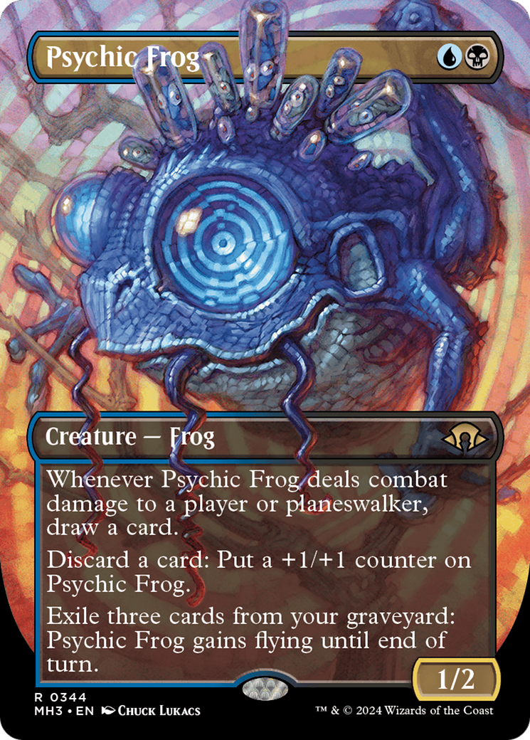 Psychic Frog (Borderless) [Modern Horizons 3] | Gate City Games LLC