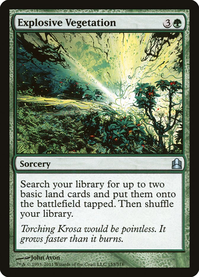 Explosive Vegetation [Commander 2011] | Gate City Games LLC