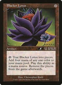 Blacker Lotus (Oversized) [Oversize Cards] | Gate City Games LLC