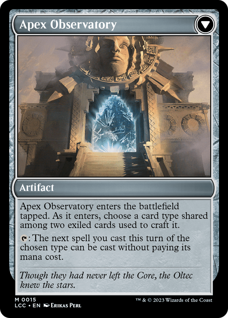 Eye of Ojer Taq // Apex Observatory [The Lost Caverns of Ixalan Commander] | Gate City Games LLC