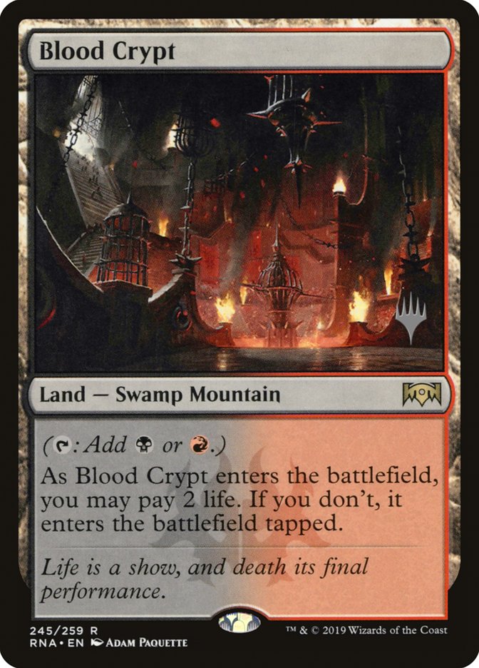 Blood Crypt (Promo Pack) [Ravnica Allegiance Promos] | Gate City Games LLC