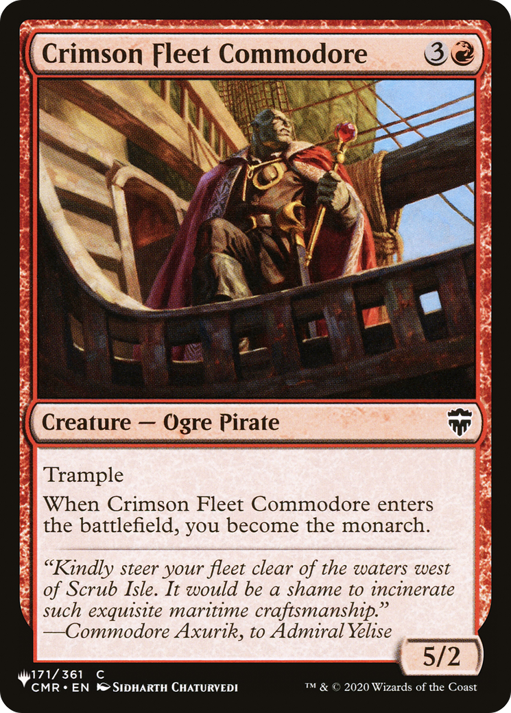 Crimson Fleet Commodore [The List Reprints] | Gate City Games LLC