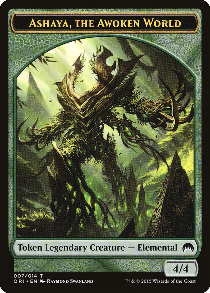 Ashaya, the Awoken World Token [Magic Origins Tokens] | Gate City Games LLC