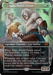 Ajani, Nacatl Pariah // Ajani, Nacatl Avenger (Borderless) (Textured Foil) [Modern Horizons 3] | Gate City Games LLC