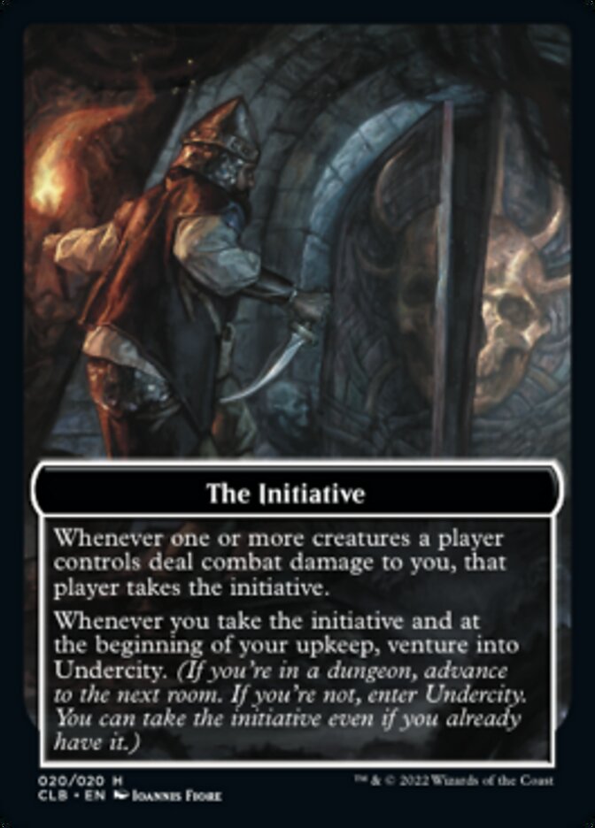 The Initiative // Undercity Double-Sided Token [Commander Legends: Battle for Baldur's Gate Tokens] | Gate City Games LLC