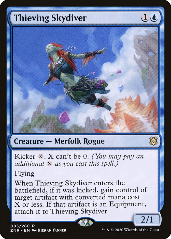 Thieving Skydiver [Zendikar Rising] | Gate City Games LLC