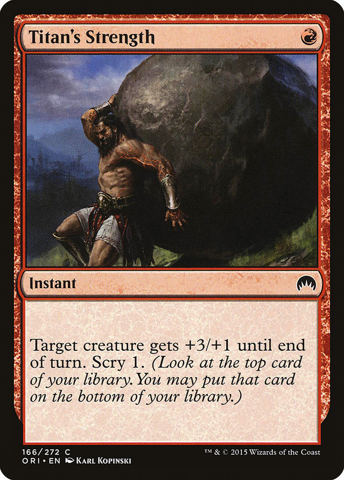 Titan's Strength [Magic Origins] | Gate City Games LLC