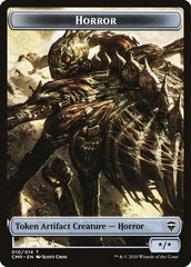 Angel // Horror Double-Sided Token [Commander Legends Tokens] | Gate City Games LLC